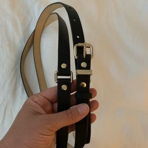 Marc by Marc Jacobs double leather black belt